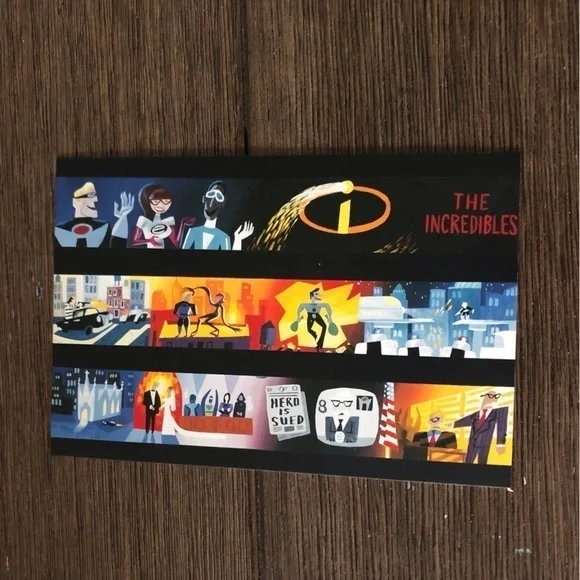 Disney Pixar Movie Postcards: The Incredibles 5 pack. - Picture 6 of 7